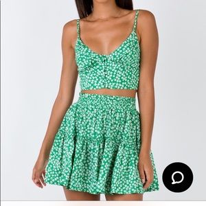 Princess Polly Green Two Piece